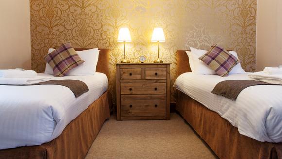 Twin rooms available at the Kinlochewe Hotel in Torridon